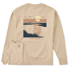 Adult Unisex Sunset Marsh Every Wear Crew Sweatshirt