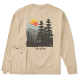 Adult Unisex Take a Hike Mountains Every Wear Crew Sweatshirt