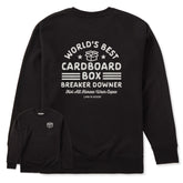 Adult Unisex Cardboard Box Breaker Downer Every Wear Crew Sweatshirt