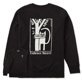 Adult Unisex Embrace Nature Cat Every Wear Crew Sweatshirt