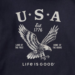 Adult Unisex USA 1776 Eagle Every Wear Hoodie Sweatshirt