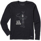 Women's Heavy Metal Life Was Good Long Sleeve Crusher Tee