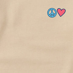 Adult Unisex Peace and Love Together Every Wear Crew Sweatshirt