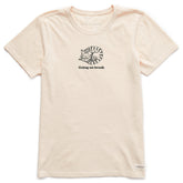 Women's Cat Going on Break Short Sleeve Crusher Tee