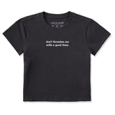 Women's Don't Threaten Me Crusher-LITE Shrunken Tee