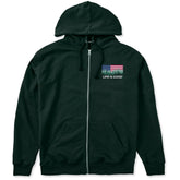 Men's Flag Forest LIG Good Vibes Fleece Zip Hoodie