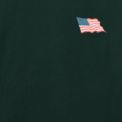 Men's Waving Flag Good Vibes Fleece Zip Hoodie