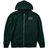 Men's LIG Wordmark Stack Good Vibes Fleece Zip Hoodie
