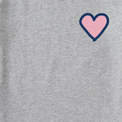 Women's Heart Simple Good Vibes Fleece Zip Hoodie