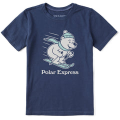 Kids Polar Express Bear Short Sleeve Crusher Tee