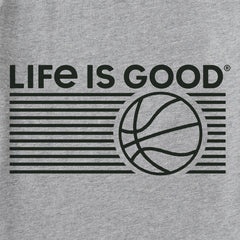 Men's Basketball Stripes Long Sleeve Crusher Tee