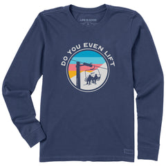 Women's Do You Even Ski Lift Bro Long Sleeve Crusher Tee