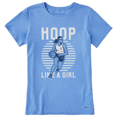 Women's Hoop Like a Girl Short Sleeve Crusher Tee
