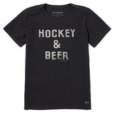 Women's Hockey & Beer Short Sleeve Crusher Tee