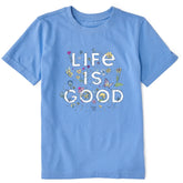 Kids Wildflower Logo Stack Short Sleeve Crusher Tee
