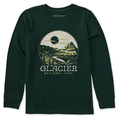 Kids Glacier Park Long Sleeve Crusher Tee