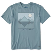 Men's Geometric Reflection Short Sleeve Crusher Tee