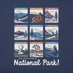 Men's Pick Your Favorite National Park Short Sleeve Crusher Tee