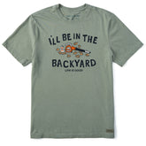 Men's I'll Be in the Backyard Short Sleeve Crusher Tee