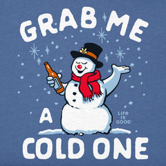Women's Grab Me a Frosty Cold One Long Sleeve Crusher Tee