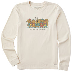Women's Joy to the Squirrels Carols Long Sleeve Crusher Tee