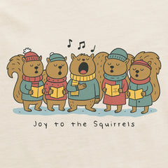 Women's Joy to the Squirrels Carols Long Sleeve Crusher Tee