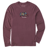 Men's Yes, Chef Long Sleeve Crusher Tee