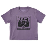 Women's Hobbies Short Sleeve Crusher Boxy Tee