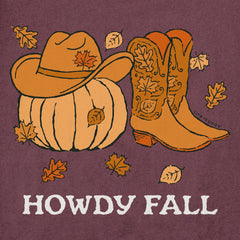 Women's Howdy Fall Long Sleeve Crusher Tee
