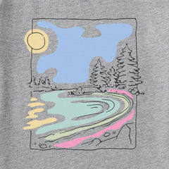 Women's Impressionist Lake Long Sleeve Crusher Tee