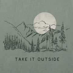 Men's Take it Outside Sunset Short Sleeve Crusher Tee