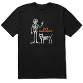 Men's Life Was Good Jake Rocket Short Sleeve Crusher Tee
