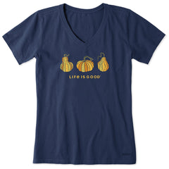 Women's Gourd Trio Short Sleeve Crusher Vee