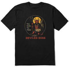 Men's Try These Deviled Eggs Short Sleeve Crusher Tee