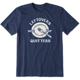 Men's Leftovers are for Quitters Plate Short Sleeve Crusher Tee