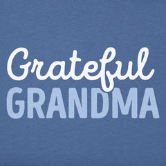 Women's Grateful Grandma Script Short Sleeve Crusher Vee