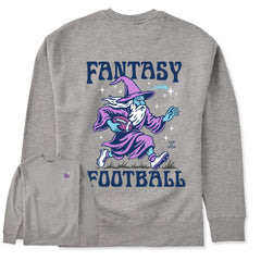 Adult Unisex Fantasy Football Wizard Every Wear Crew Sweatshirt