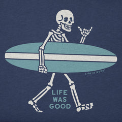 Men's Life Was Good in the Surf Short Sleeve Crusher Tee