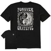 Men's Forever Grateful Yin Yang Short Sleeve Crusher Tee