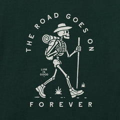 Men's The Road Goes on Forever Skeleton Short Sleeve Crusher Tee