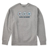 Adult Unisex 3 Daisies Every Wear Crew Sweatshirt