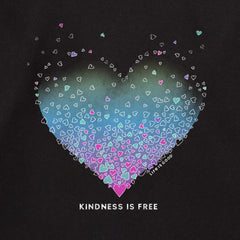 Adult Unisex Kindness is Free Evaporating Heart Every Wear Hoodie Sweatshirt