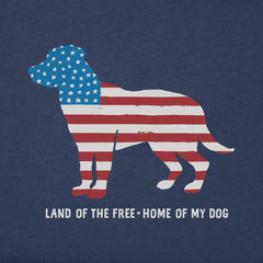 Men's Home of My Dog Flag Simply True Fleece Crew