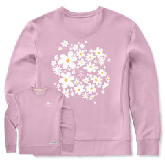 Women's Daisy Splash Simply True Fleece Crew
