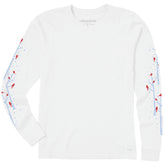 Women's Cardinal Birch Trees Long Sleeve Crusher Tee