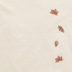 Women's Cascading Watercolor Leaves Long Sleeve Crusher Tee