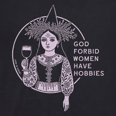 Women's Flower Hobbies Long Sleeve Crusher Tee