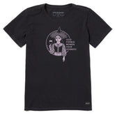 Women's Flower Hobbies Short Sleeve Crusher Tee