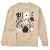 Adult Unisex Blue Daisies Every Wear Crew Sweatshirt