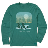 Men's Snow Day Adirondacks Long Sleeve Crusher Tee
